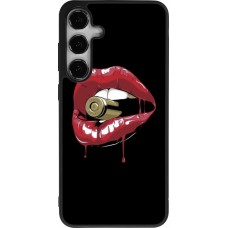 Samsung Galaxy S24+ Case Hülle - Silikon schwarz Lips bullet