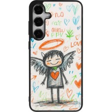Samsung Galaxy S24+ Case Hülle - Silikon schwarz Little Angel Sketch Love