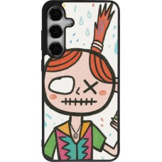 Samsung Galaxy S24+ Case Hülle - Silikon schwarz Little Girl Sketch