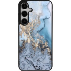 Samsung Galaxy S24+ Case Hülle - Silikon schwarz Marble 04
