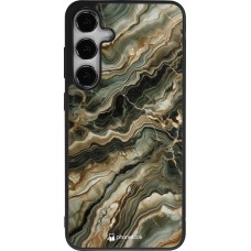 Samsung Galaxy S24+ Case Hülle - Silikon schwarz Oliv Marmor