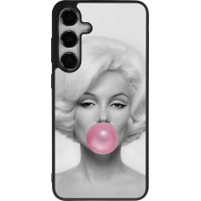 Samsung Galaxy S24+ Case Hülle - Silikon schwarz Marilyn Bubble