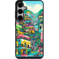 Samsung Galaxy S24+ Case Hülle - Silikon schwarz Medellin Comuna 13 Kunst