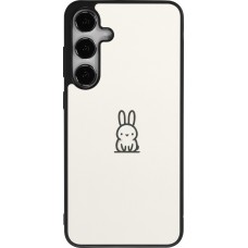 Samsung Galaxy S24+ Case Hülle - Silikon schwarz Minimal Häschen Süße