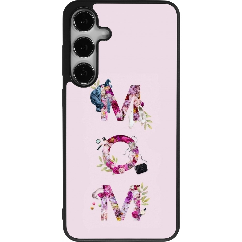 Samsung Galaxy S24+ Case Hülle - Silikon schwarz Mom 2024 girly mom