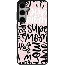 Samsung Galaxy S24+ Case Hülle - Silikon schwarz Mom 2024 Super mom