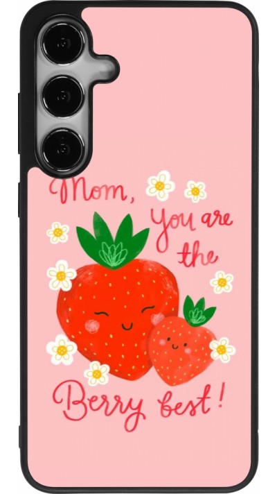 Samsung Galaxy S24+ Case Hülle - Silikon schwarz Mom 2026 Berry best