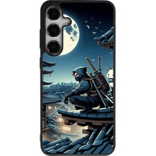 Samsung Galaxy S24+ Case Hülle - Silikon schwarz Ninja unter dem Mond