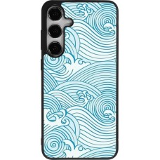 Samsung Galaxy S24+ Case Hülle - Silikon schwarz Ocean Waves