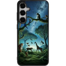 Samsung Galaxy S24+ Case Hülle - Silikon schwarz Paradies der exotischen Tiere