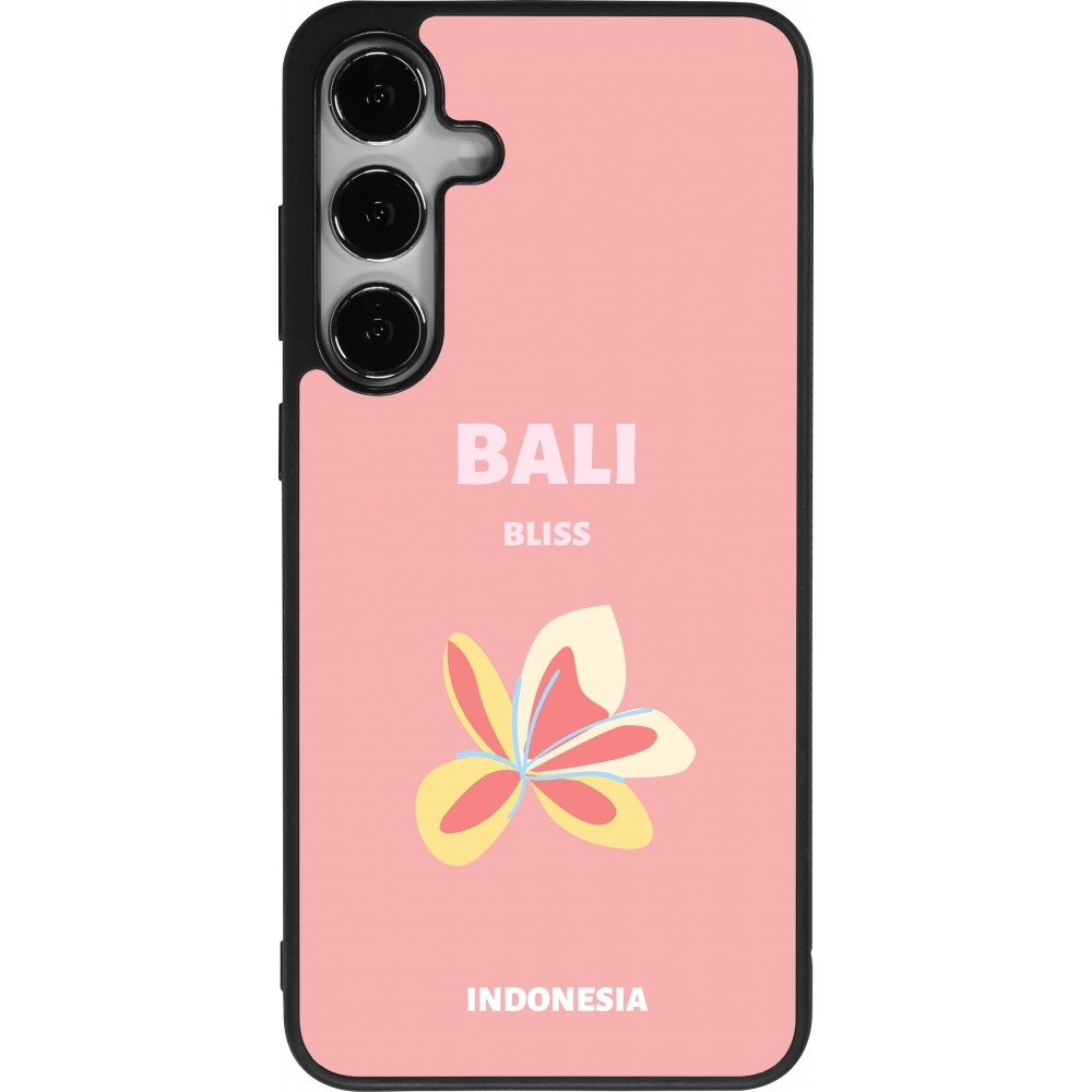 Samsung Galaxy S24+ Case Hülle - Silikon schwarz Pop Summer Destination Bali