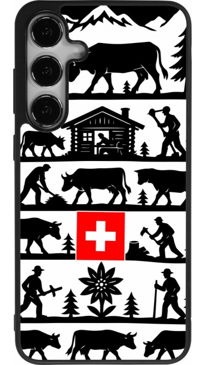 Samsung Galaxy S24+ Case Hülle - Silikon schwarz Poya Schweiz 1