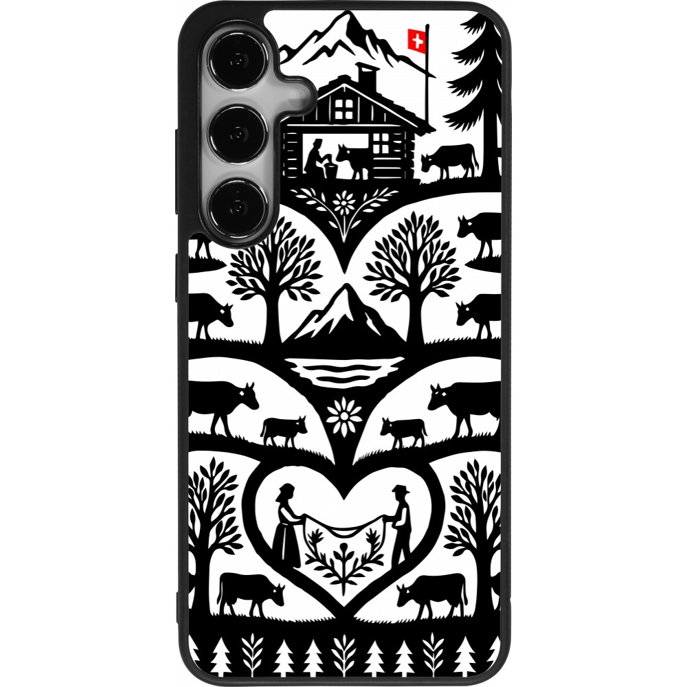 Samsung Galaxy S24+ Case Hülle - Silikon schwarz Poya Schweiz 2