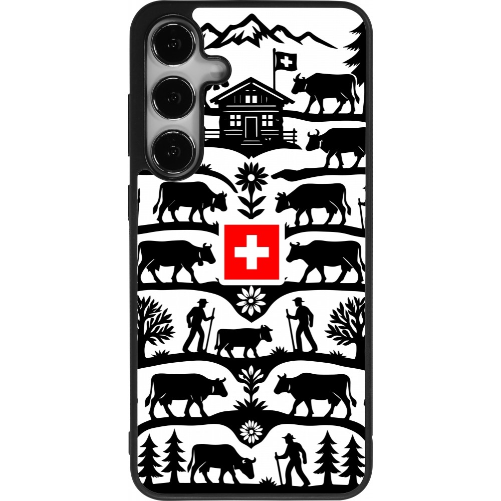 Samsung Galaxy S24+ Case Hülle - Silikon schwarz Poya Schweiz 3