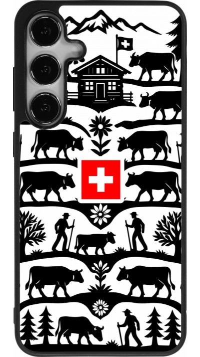 Samsung Galaxy S24+ Case Hülle - Silikon schwarz Poya Schweiz 3