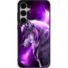 Samsung Galaxy S24+ Case Hülle - Silikon schwarz Purple Sky Wolf