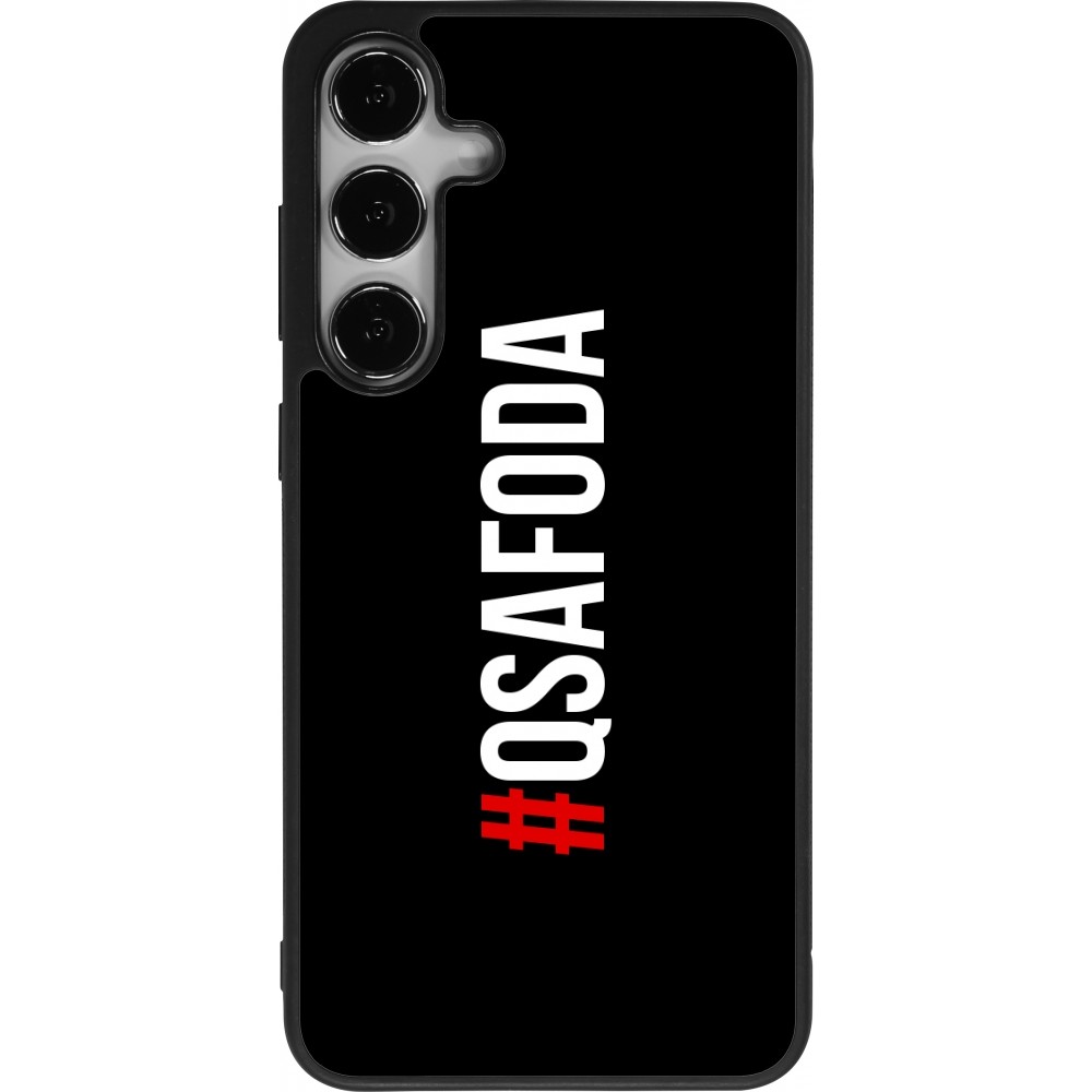 Samsung Galaxy S24+ Case Hülle - Silikon schwarz Qsafoda 1