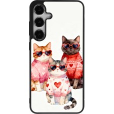 Samsung Galaxy S24+ Case Hülle - Silikon schwarz Saint Valentines Day 26 Cat Love