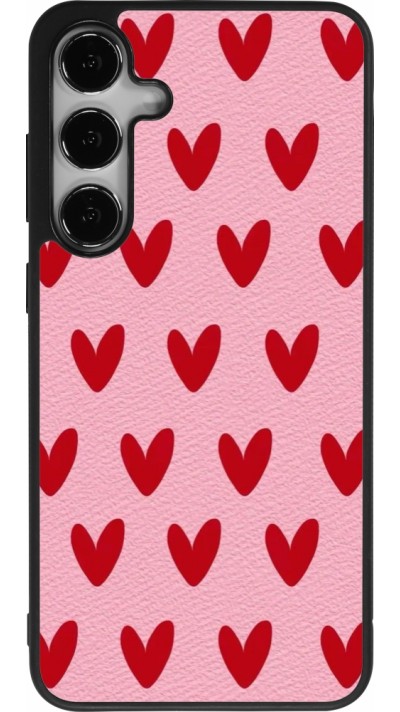 Samsung Galaxy S24+ Case Hülle - Silikon schwarz Saint Valentines Day 26 Pattern heart