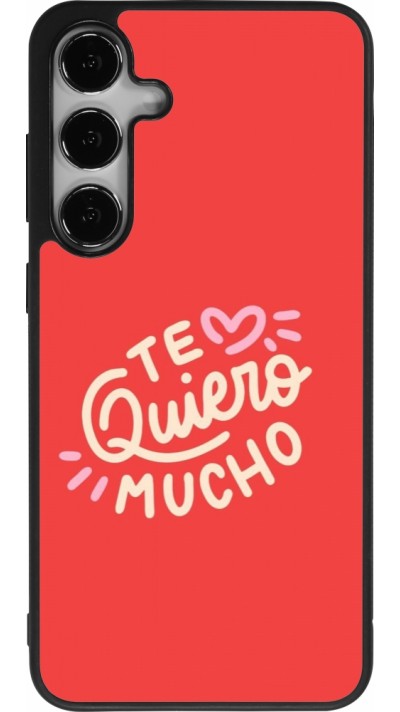 Samsung Galaxy S24+ Case Hülle - Silikon schwarz Saint Valentines Day 26 Te quiero mucho