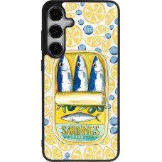 Coque Samsung Galaxy S24+ - Silicone rigide noir Sardines in oil 2026