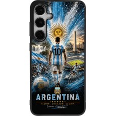 Samsung Galaxy S24+ Case Hülle - Silikon schwarz Fussball Argentinien splash 2026