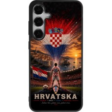 Samsung Galaxy S24+ Case Hülle - Silikon schwarz Fussball Kroatien splash 2026
