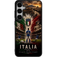 Samsung Galaxy S24+ Case Hülle - Silikon schwarz Fussball Italien splash 2026