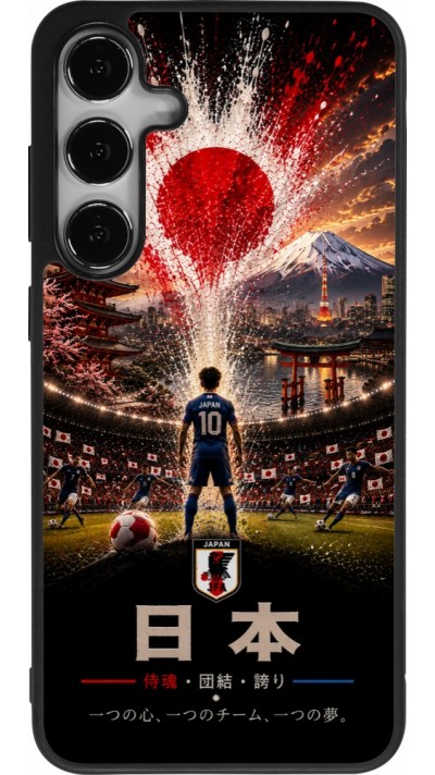Samsung Galaxy S24+ Case Hülle - Silikon schwarz Fussball Japan splash 2026