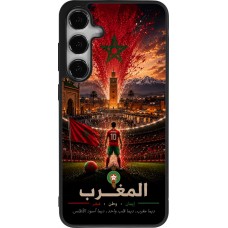 Samsung Galaxy S24+ Case Hülle - Silikon schwarz Fussball Marokko splash 2026