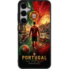 Samsung Galaxy S24+ Case Hülle - Silikon schwarz Fussball Portugal splash 2026