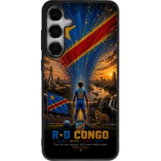 Samsung Galaxy S24+ Case Hülle - Silikon schwarz Fussball Demokratische Republik Kongo splash 2026