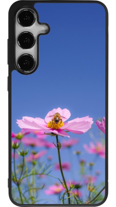 Samsung Galaxy S24+ Case Hülle - Silikon schwarz Bee on a flower 2026