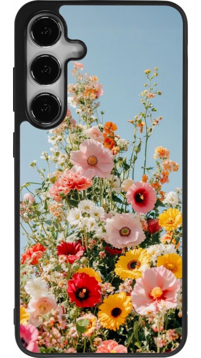 Samsung Galaxy S24+ Case Hülle - Silikon schwarz Spring flowers 2026