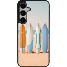 Samsung Galaxy S24+ Case Hülle - Silikon schwarz Summer surfboard 2025