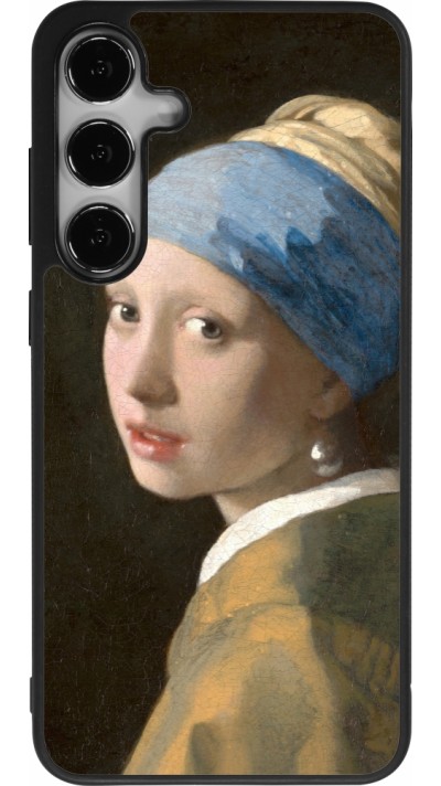 Samsung Galaxy S24+ Case Hülle - Silikon schwarz Kunstbild - Das Mädchen mit dem Perlenohrring - Jan Vermeer