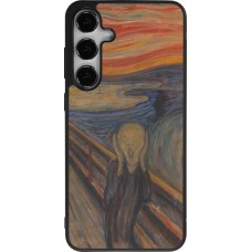 Samsung Galaxy S24+ Case Hülle - Silikon schwarz Kunstbild - Der Schrei - Edvard Munch