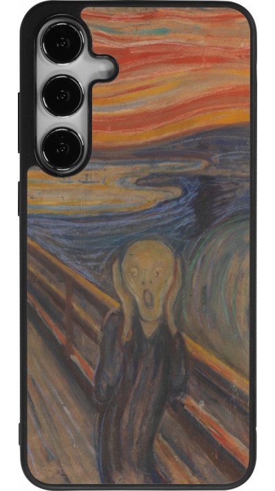 Samsung Galaxy S24+ Case Hülle - Silikon schwarz Kunstbild - Der Schrei - Edvard Munch