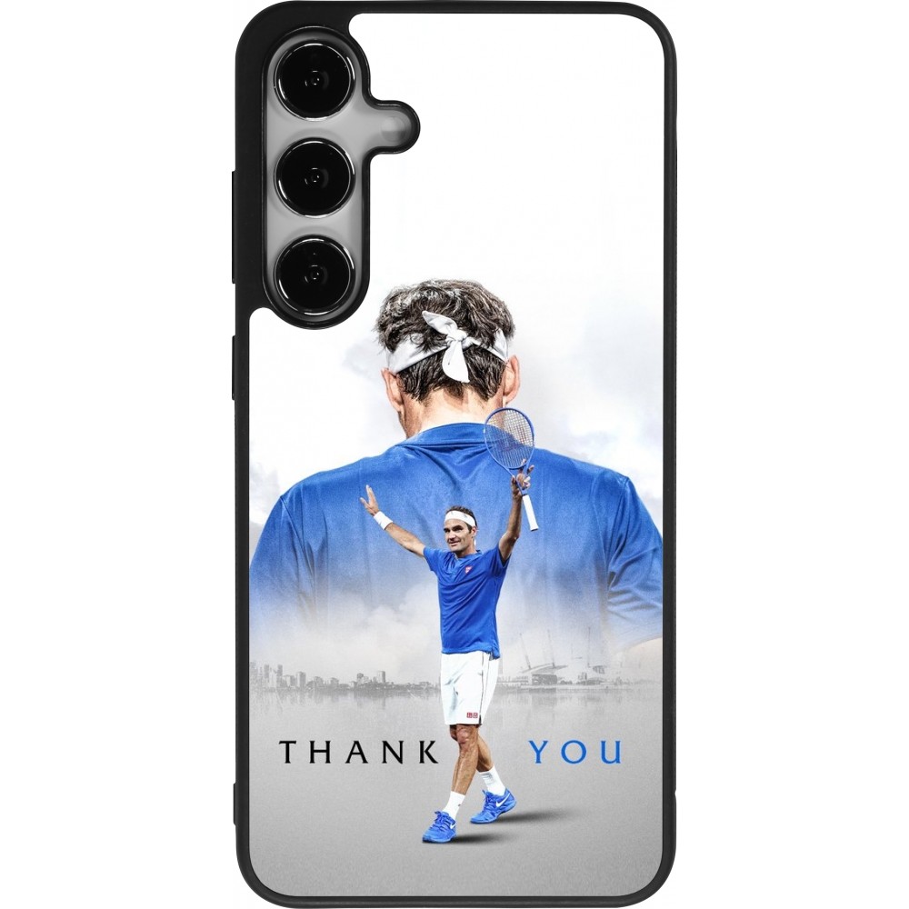 Samsung Galaxy S24+ Case Hülle - Silikon schwarz Thank you Roger