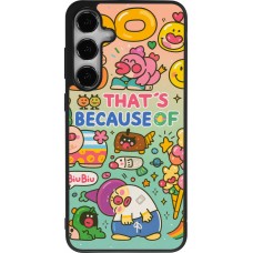 Samsung Galaxy S24+ Case Hülle - Silikon schwarz Thats beacause of