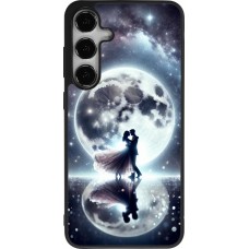 Samsung Galaxy S24+ Case Hülle - Silikon schwarz Valentin 2024 Liebe unter dem Mond