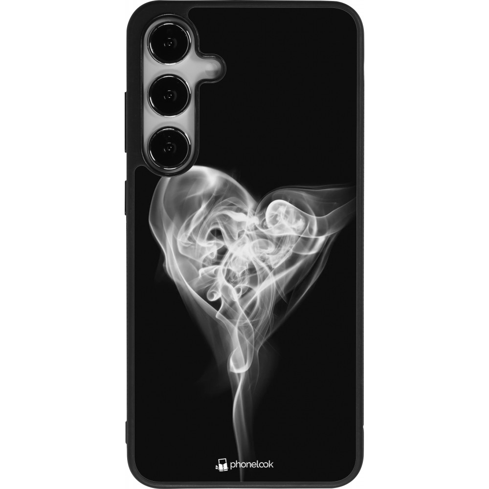 Samsung Galaxy S24+ Case Hülle - Silikon schwarz Valentine 2022 Black Smoke