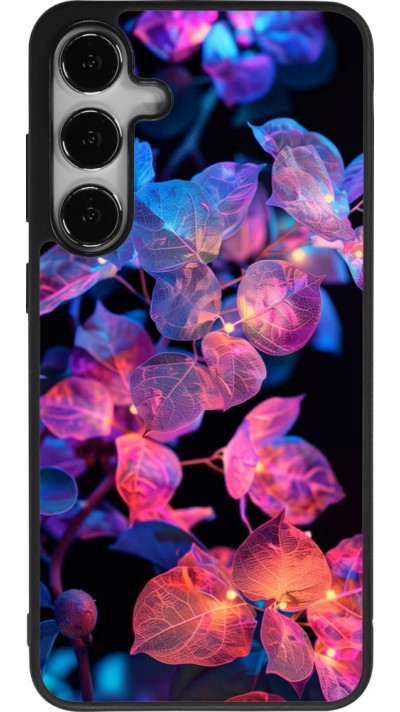 Samsung Galaxy S24+ Case Hülle - Silikon schwarz Artificial vegetation 2025