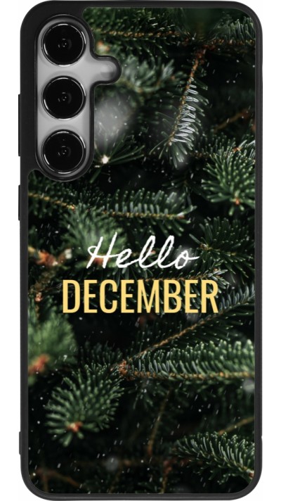 Samsung Galaxy S24+ Case Hülle - Silikon schwarz Winter 25 Winter hello december