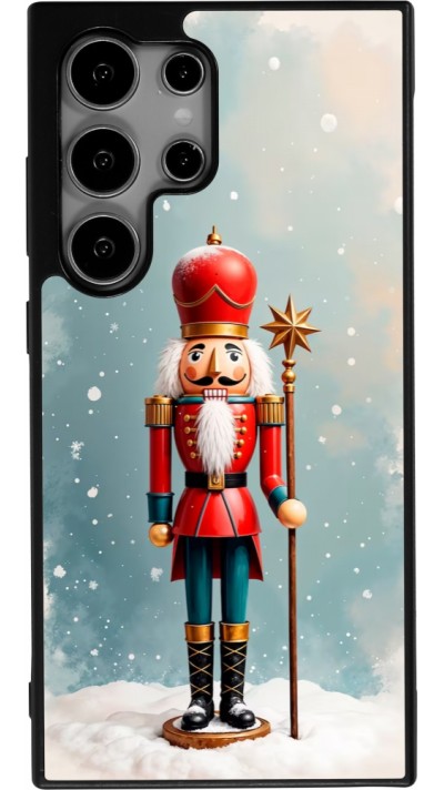 Samsung Galaxy S24 Ultra Case Hülle - Silikon schwarz Christmas 25 Nutcracker Snow