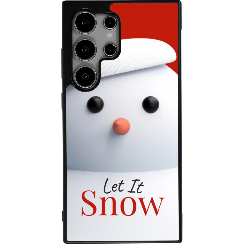 Samsung Galaxy S24 Ultra Case Hülle - Silikon schwarz Christmas 25 Xmas Snowman