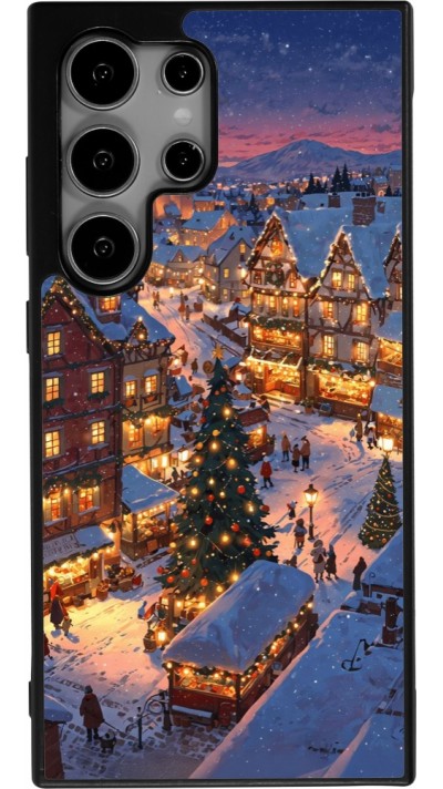 Samsung Galaxy S24 Ultra Case Hülle - Silikon schwarz Christmas 25 Xmas Village