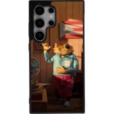 Samsung Galaxy S24 Ultra Case Hülle - Silikon schwarz Dancing frog DTMF