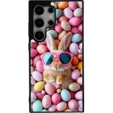 Samsung Galaxy S24 Ultra Case Hülle - Silikon schwarz Easter 2026 Rabbit fun