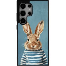 Samsung Galaxy S24 Ultra Case Hülle - Silikon schwarz Easter 2026 Rabbit navy